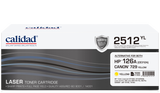 Calidad 2512-YL Yellow Toner alternative for HP 126A Yellow (CE312A); CANON CART 329Y, CART 729Y