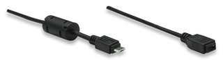 Manhattan Micro USB AM to Micro USB Female (2 pack by Valotronics)
