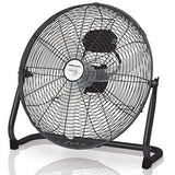 Mellerware Steel Black Hi Velocity 45cm 3 Speed Floor Fan