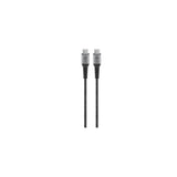Goobay USB-C to USB-A Textile 2m Cable with Metal Plugs - Space Grey/Silver (2 pack by Valotronics)