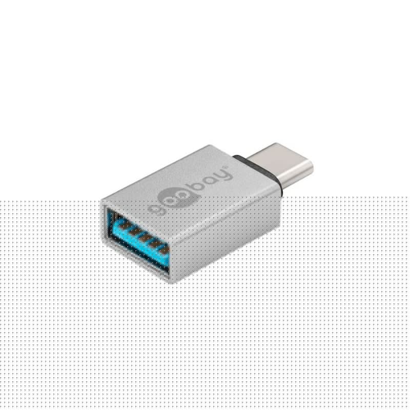 Goobay USB-C to USB A OTG SuperSpeed Adapter - Silver (4 p (4 p (4 p (4 p (4 p (4 pack by Valotronics)