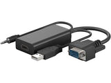 Goobay VGA to HDMI Converter with 3.5 mm Jack Audio