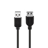 Goobay USB 2.0 Hi-Speed 5m Printer Cable - Black (2 pack by Valotronics)