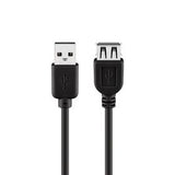 Goobay USB 2.0 Hi-Speed Extension 5m Cable - Black (2 pack by Valotronics)