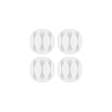 Goobay Cable Management 3 Slots 4-Piece Set - White (3 pack by Valotronics)