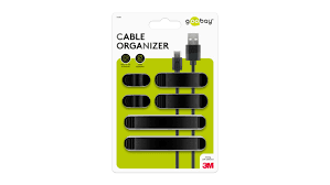 Goobay Cable Management Clip Set 6-Piece Set - Black (3 pack by Valotronics)