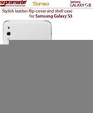 Promate Sansa Samsung Galaxy S3 Stylish leather flip (2 pack by Valotronics)