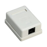 Goobay 1-Port RJ45 CAT 6 UTP Surface Mount Installation Box - White (4 pack by Valotronics)