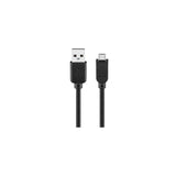 Goobay USB 2.0 Male A to Micro B Hi-Speed 1.8m Cable - Black (4 pack by Valotronics)