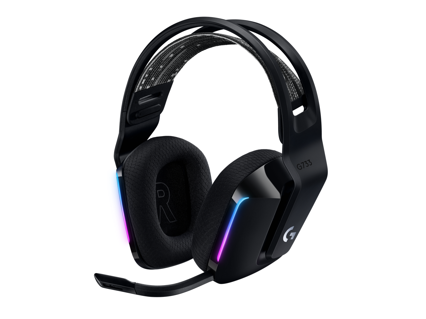 Logitech G733 Wireless Lightspeed RGB Gaming Headset - Black