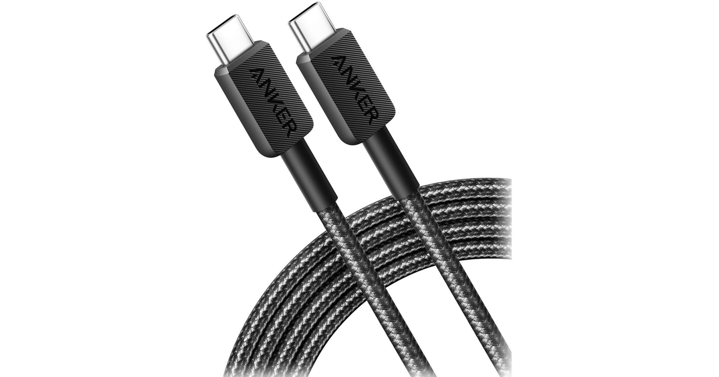 Anker 322 Type C to Type C Braided Cable 1.8m Black