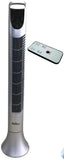 ALVA AIR 92CM PLASTIC TOWER FAN - SILVER