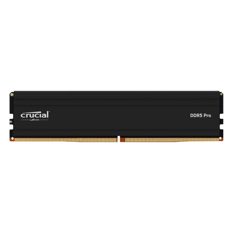 Crucial PRO DDR5 32GB (1 x 32GB) DDR5 DRAM 5600MHz CL46 1.10V CP32G56C46U5 Memory Module — Black