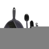 Casey 5 Pack Dust Pan Broom Set Light Grey (2 pack by Valotronics)
