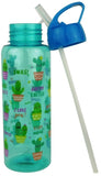 Casey FlipTop 1 Litre Plastic Water Bottle with Drinking (3 pack by Valotronics)