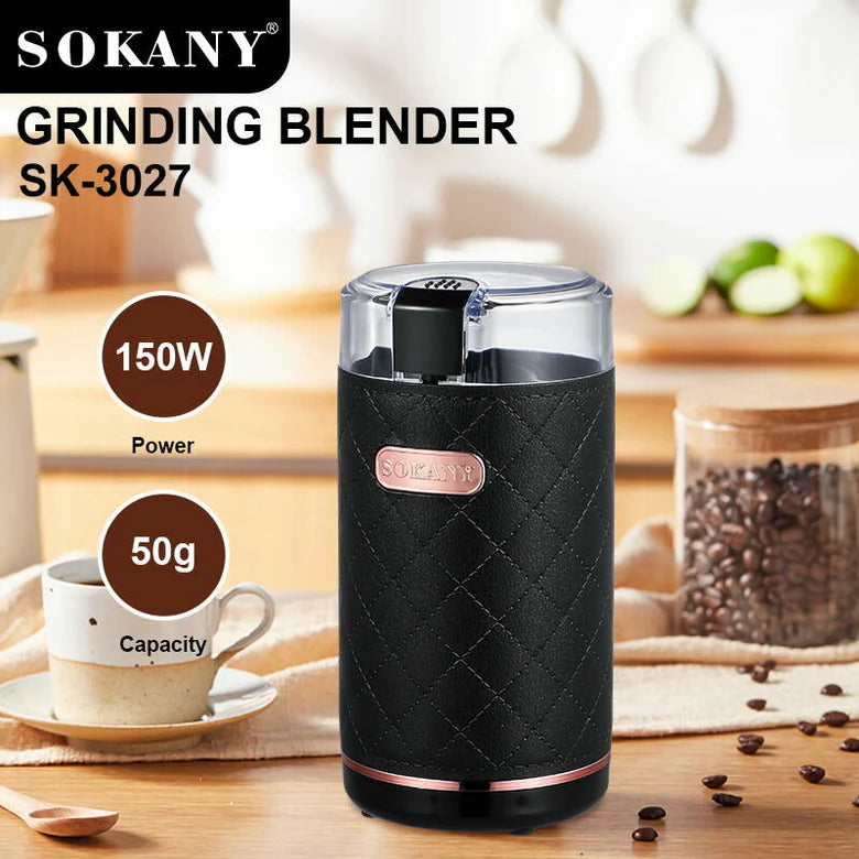 SOKANY 3027 Electric Bean Coffee Grinder 150W