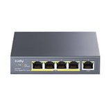 CUDY GS1005P 5-PORT (4X POE / 1X GBE UPLINK) GIGABIT 60W POE+ SWITCH