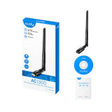 CUDY WU1400 AC1300 WIFI5 USB 3.0 EXTERNAL ADAPTOR WITH ANTENNA