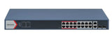 Hikvision L2 Smart Managed Switch 16 10/100M RJ45 PoE ports 2 Gigabit combo p