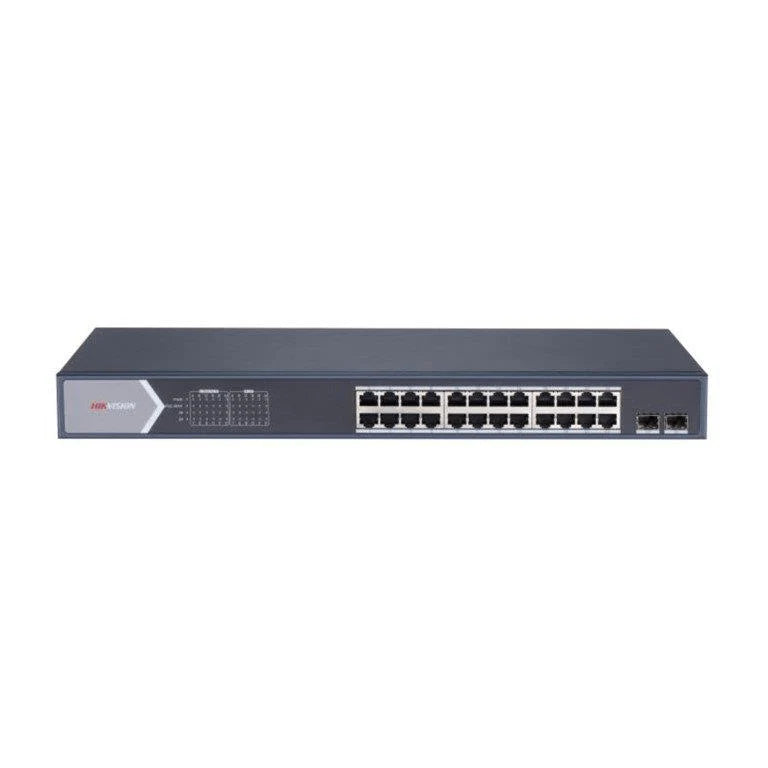 Hikvision L2 Smart Managed 24 Gigabit PoE ports 2 Gigabit SFP ports 802.3af/