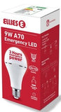 Ellies E27 9W A60 FLEM9WE27W Rechargeable Bulb (3 pack by Valotronics)