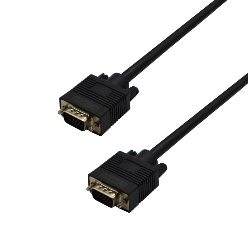 Gizzu 1080p VGA cable - 1.8m, 1080p Max Resolution (2 pack by Valotronics)