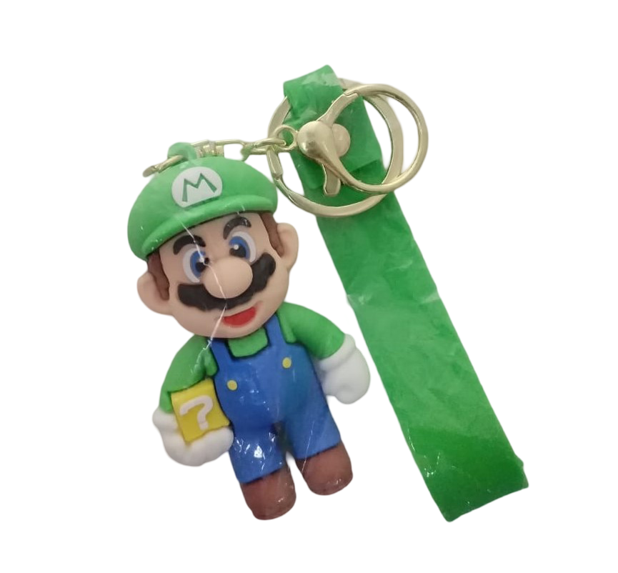 Casey Green Luigi Character Key Chain (3 pack by Valotronics)