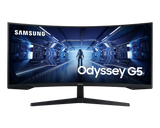 Samsung Odyssey G55T Gaming 1000R Borderless 34" display VA Response: 1ms MPRT A