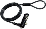 MECER 4-DIAL NOTEBOOK NANO/ T-Bar Compatible CABLE LOCK.