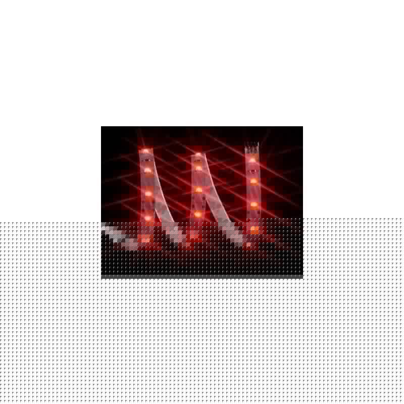 Vizo Led Red 60leds/100cm WP
