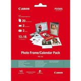 Canon PFC-101 5X7" 20s + frame (2 pack by Valotronics)