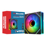 PCBuilder STORM PRISM 120mm ARGB Fan - Black (2 pack by Valotronics)