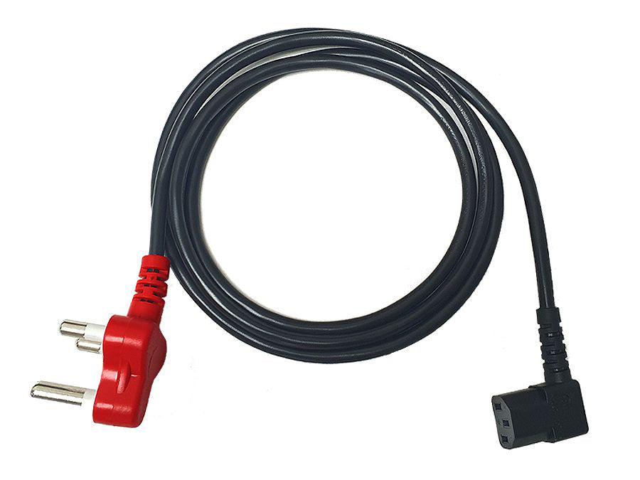 1.8m Right Angled IEC Power Cord With Dedicated Plug Top (2 pack by Valotronics)