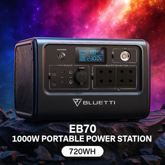 BLUETTI EB70 1000W Portable Power Station 720Wh – Load Shedding Backup South Africa