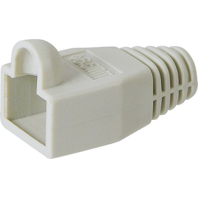 Goobay Strain Relief Boots 10 Pack for RJ45 Plugs - Grey (8 pack by Valotronics)