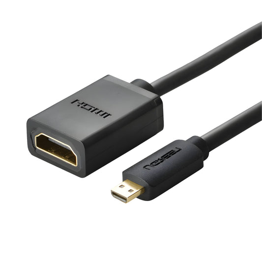 UGREEN 20134-20134 Micro HDMI Male to HDMI Female Adapter - Black (2 pack by Valotronics)