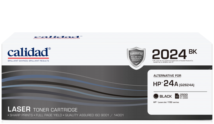 Calidad 2024-BK Black Toner alternative for HP 24A (Q2624A)