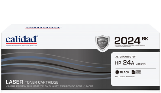 Calidad 2024-BK Black Toner alternative for HP 24A (Q2624A)