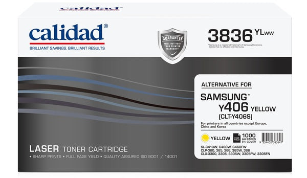 Calidad 3836-YLWW Yellow Toner alternative for SAMSUNG MLTK406S