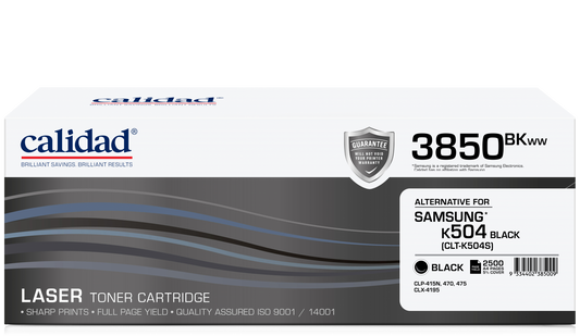 Calidad 3850-BKWW Black Toner alternative for SAMSUNG ML4550 / ML4550 / CLTK504S