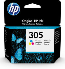 HP #305 Tri-Color Original Ink Cartridge - HP 2720/4120