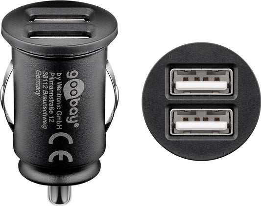 Goobay Dual-USB 12 W Car Charger