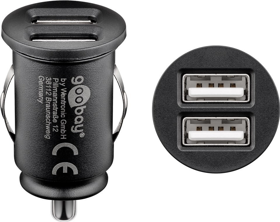 Goobay Dual-USB 12 W Car Charger