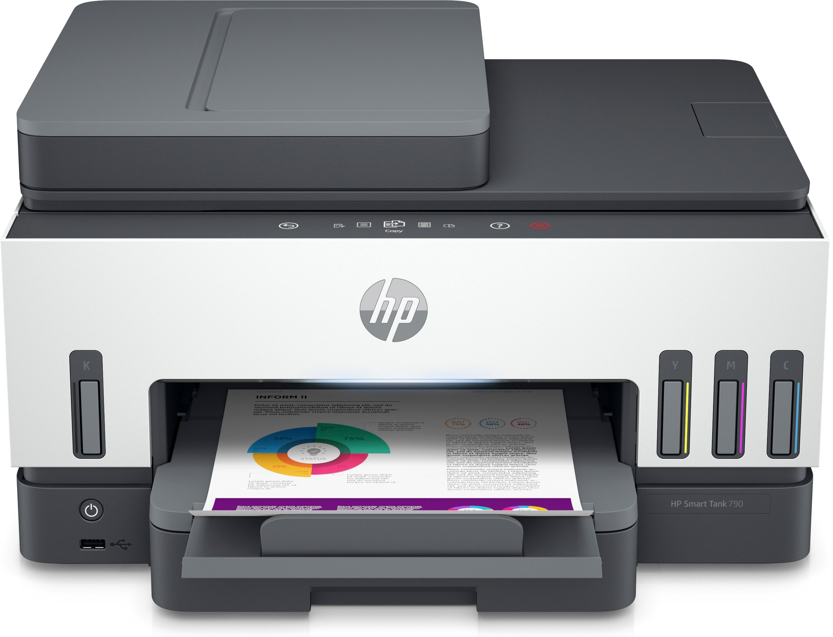 HP Smart Tank 790-Print, Scan, Copy and fax-up to:15/9 ppm; Automatic duple; Aut