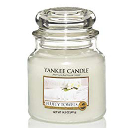 Yankee Candle Fluffy Towels Medium Jar Retail Box No