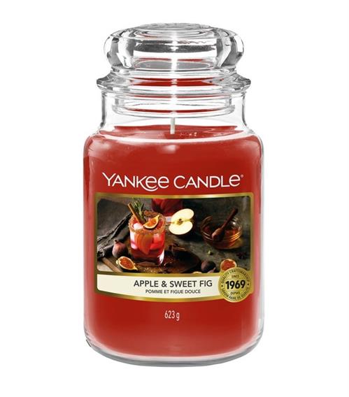 Yankee Candle Apple &amp; Sweet Fig Large Jar Retail Box No