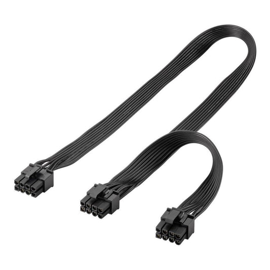Goobay Power Supply Cable 8-Pin Male to Dual 6+2 Male for PCIe