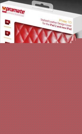 Promate iPose.10-Stylized Leather Design Cover