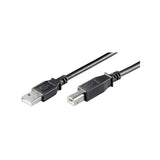 Goobay USB 2.0 Hi-Speed 1.8m Printer Cable - Black (4 pack by Valotronics)