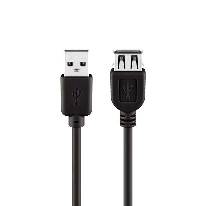 Goobay USB 2.0 Hi-Speed 5m Printer Cable - Black (2 pack by Valotronics)